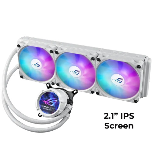 ASUS ROG STRIX LC III 360 ARGB LCD (White) AIO